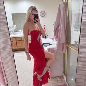 Decode Red Maxi Dress